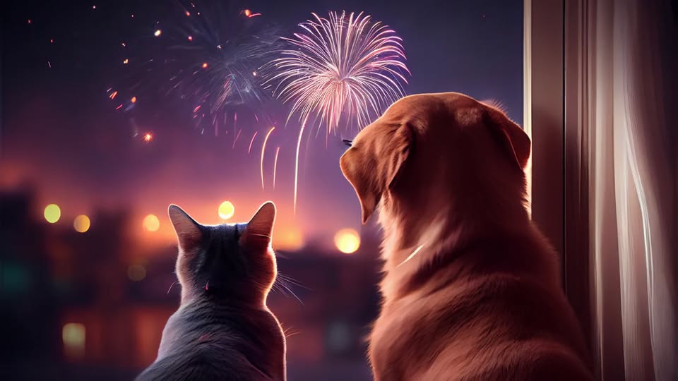 Feux d’artifice : protégez vos animaux !